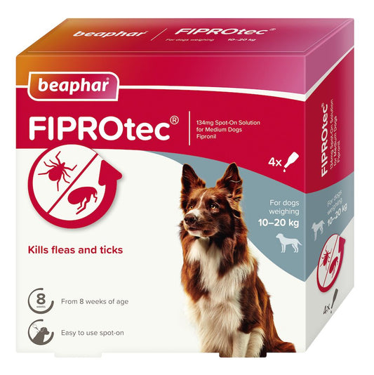 Beaphar Fiprotec for Medium Dogs (Flea & Tick Treatment)