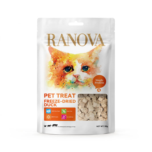 Ranova Freeze Dried Duck Treats for Cats