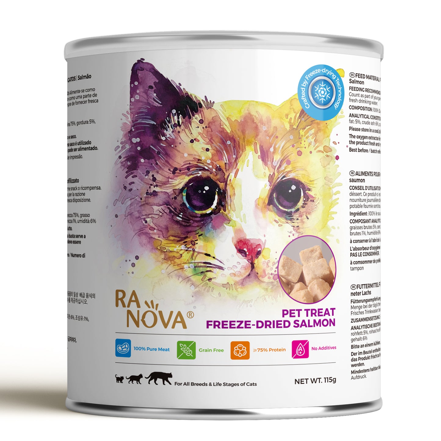 Ranova Freeze Dried Salmon Treats for Cats