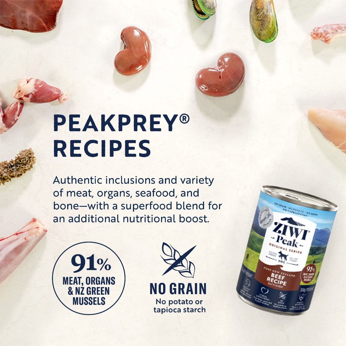 Ziwi Peak Beef Wet Food for Dogs