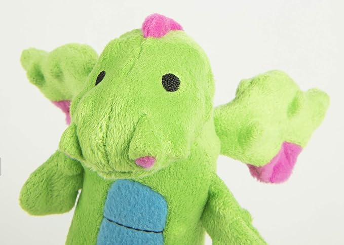 GoDog Dragons Plush Squeaker Dog Toy Skinny