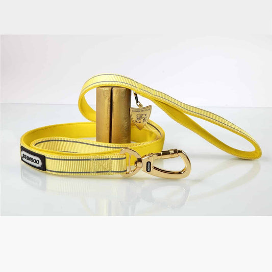 Dogness Reflective Neoprene Yellow Leash