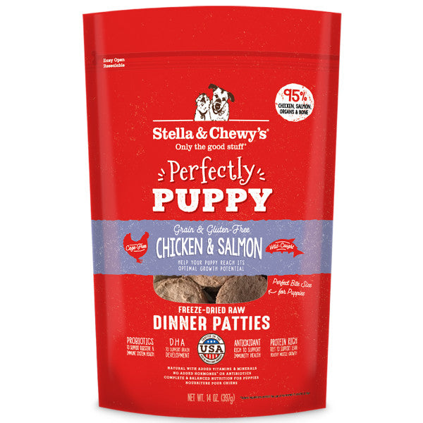 Stella & Chewy's Perfectly Puppy Chicken & Salmon Patties  14oz  (397g)