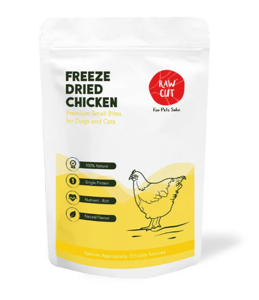 Raw Cut Freeze Dried Chicken Bites Treats for Dogs (50g)