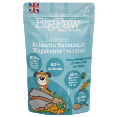 Little BigPaw Steamed Atlantic Salmon & Vegetables Dinner Wet Dog Food 150g