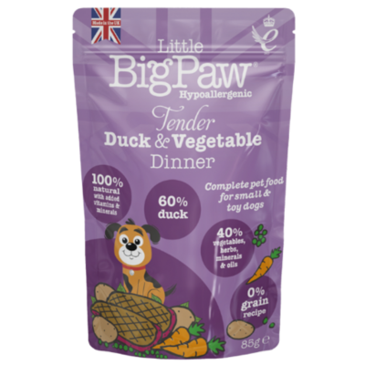 Little BigPaw Tender Duck & Vegetable Dinner Wet Dog Food 150g