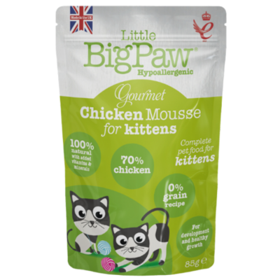 Little BigPaw Gourmet Chicken Mousse Wet Kitten Food 85g