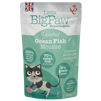 Little BigPaw Gourmet Ocean Fish Mousse Wet Cat Food 85g