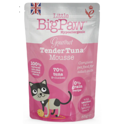 Little BigPaw Gourmet Atlantic Tuna Mousse Wet Cat Food 85g