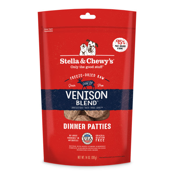 Stella & Chewy's Venison Blend Dinner Patties 14oz   (397g)