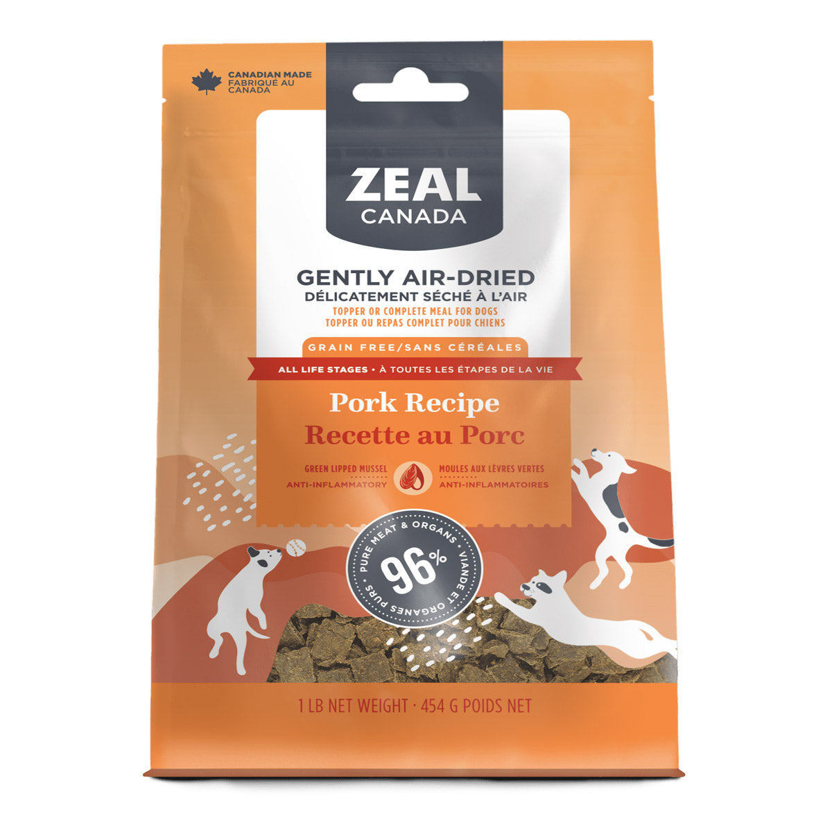 Zeal Gently Air-Dried Pork Recipe for Dogs  1kg