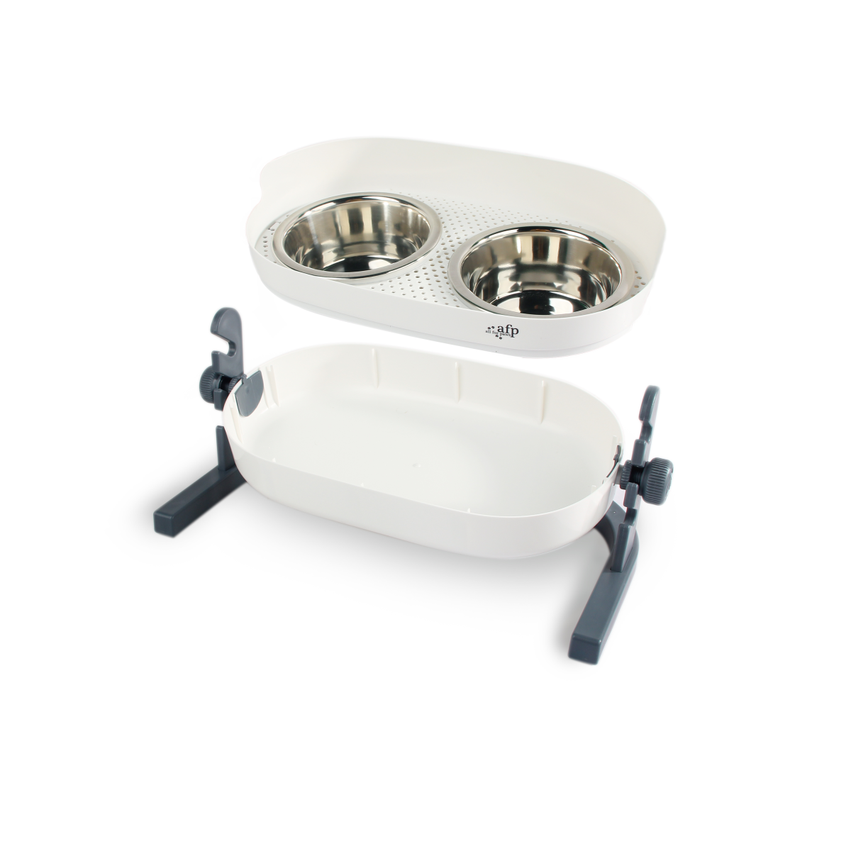 All for Paws 3-in-1 Elevated Double Dinner - Medium