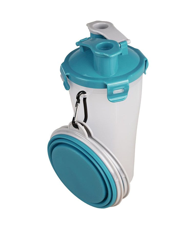 Flamingo Traveling Cup Trinka Turquoise & Light Grey  400 ml