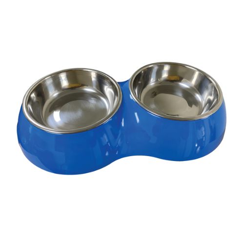 Nutrapet Melamine Double Diner Bowl for Dogs