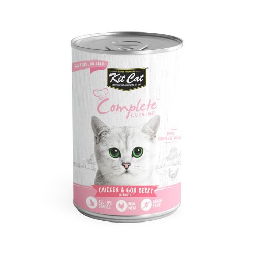 Kit Cat Complete Cuisine Chicken And Goji Berry Wet Food 150g can