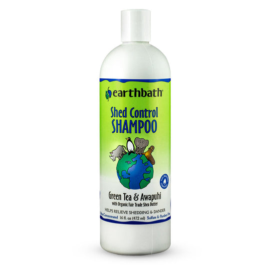 earthbath® Shed Control Shampoo for Dogs & Cats, Green Tea & Awapuhi