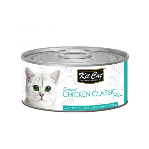 Kit Cat Deboned Chicken Classic Aspic Wet Food 80g can