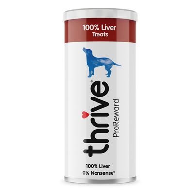 Thrive Beef Liver Dog Treats. 500 grams maxi tube