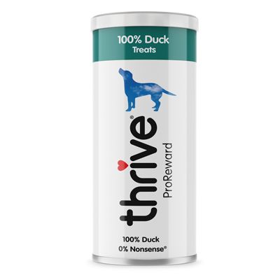 Thrive Duck Treats for Dogs. 500 grams Maxi Tube