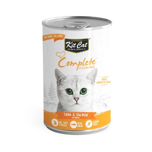 Kit Cat Complete Cuisine Tuna And Salmon Wet Food 150g can