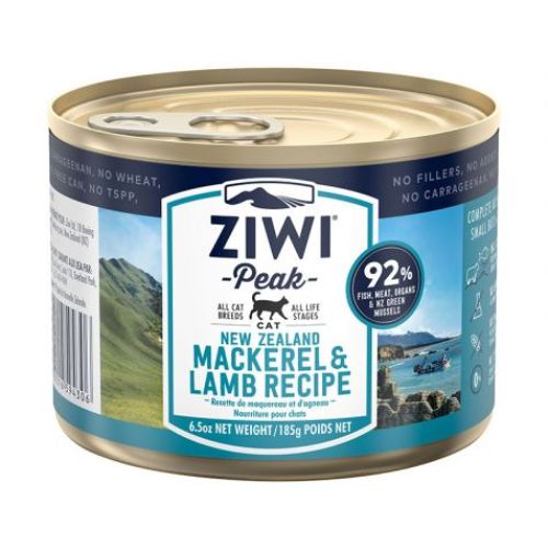 Ziwi Peak Mackarel & Lamb Wet Food for Cats 185 g