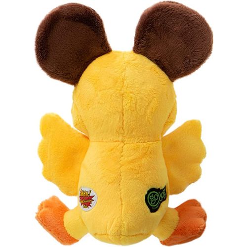 GoDog Silent Squeak Flips Duck Bear With Chew Guard Technology Durable Dog Toy