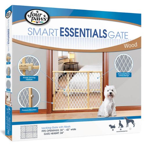 Four Paws Smart Essentials Gate with Mesh for Dogs