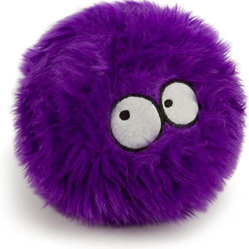 GoDog Furballz With Chew Guard Technology Durable Plush Squeaker Dog Toy Purple