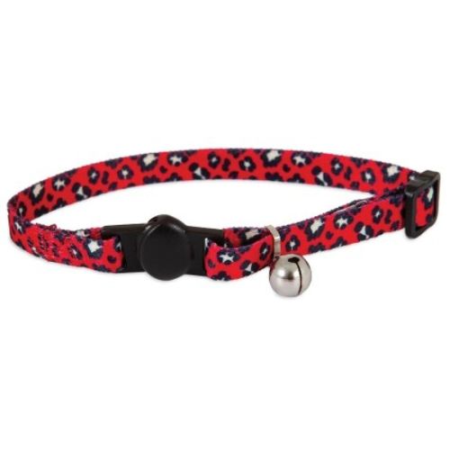 Petmate Aspen Pet Breakaway Fashion Cat Collar - Leopard Red