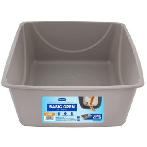 Petmate Litter Pan - Large, Mouse Gray