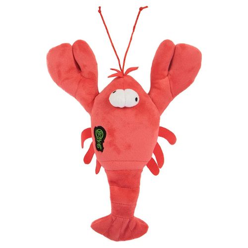 GoDog Action Plush Lobster With Chew Guard Technology Animated Squeaker Dog Toy