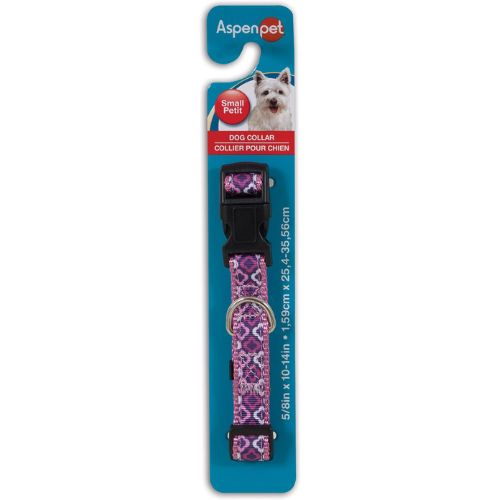 Petmate Aspen Dog Collar - Purple Geo