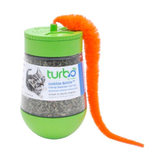 Bergan Turbo Wobble Bottle Catnip Cat Toy