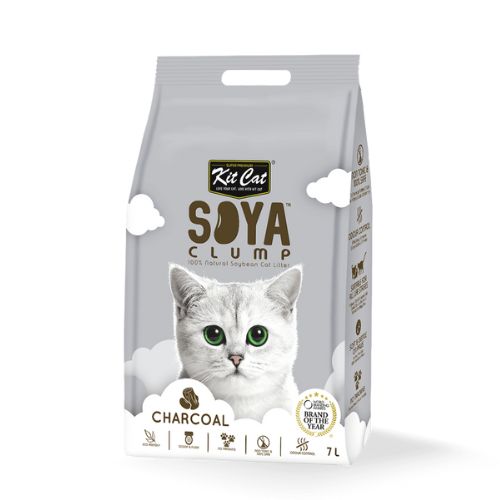 Kit Cat Soya Clump Soybean Litter – Charcoal 7L