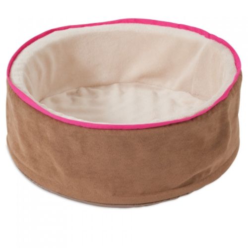 Petmate Aspen Pet Plush/Suede Cuddle Cup Dog Lounger Bed