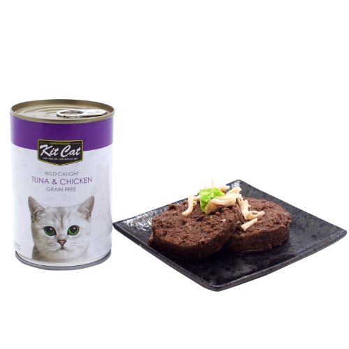 Kit Cat Wild Caught Tuna & Chicken Wet Food 400g can