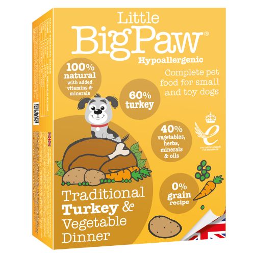 Little BigPaw Traditional Turkey & Vegetable Dinner Wet Food for Dogs 150g