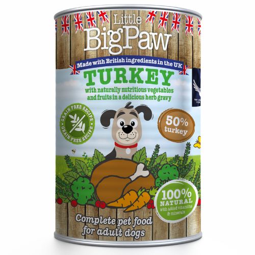 Little BigPaw Turkey with Vegetable & Fruits in Herb Gravy Wet Food for Dogs 390g