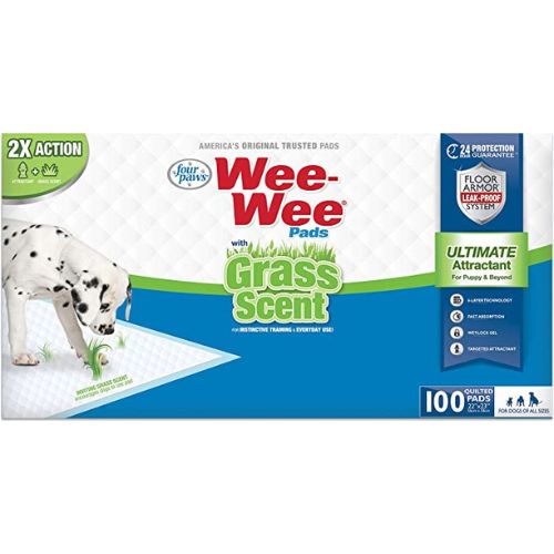 Four Paws Wee-Wee Pads with Grass Scent